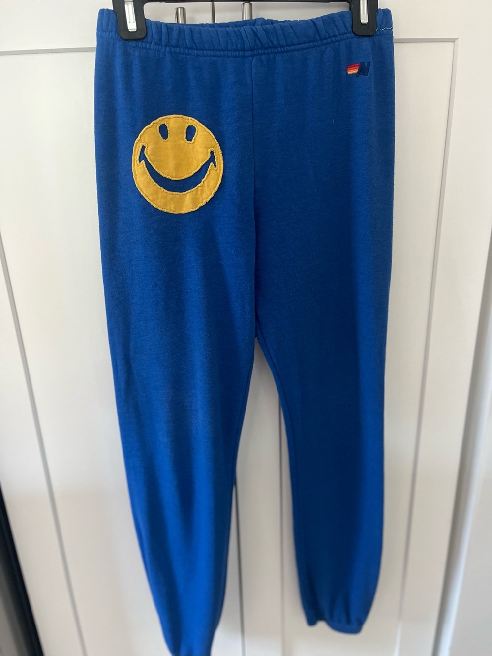 Kids Aviator Nation Smiley Sweatpants Size 12 - Picture 2 of 4